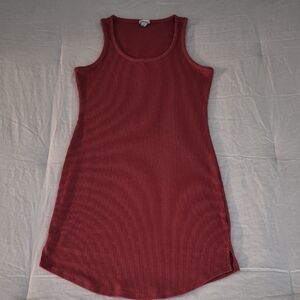 a new day Ribbed Tank Dress in Dark Blush